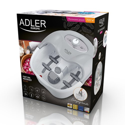 Adler AD 2167 masażer Nogi Szary, Biały-847242