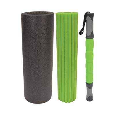 Schildkröt Fitness 3 in 1 Massage Roller Set Czarny, Zielony Pianka 1 szt.-87903