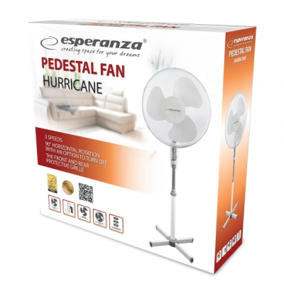 ESPERANZA WENTYLATOR STOJĄCY HURRICANE BIAŁY EHF001WW-920010