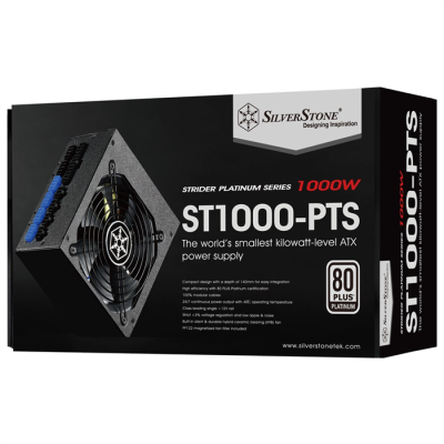 Silverstone SST-ST1000-PTS moduł zasilaczy 1000 W 20-pin ATX ATX Czarny-946070
