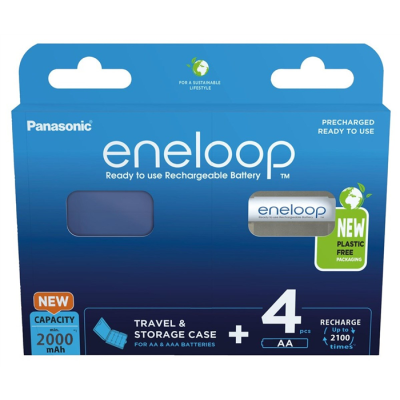 PANASONIC ENELOOP AA 2000mAh 4 szt + CASE-981055