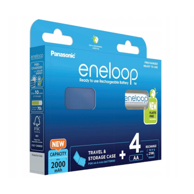 PANASONIC ENELOOP AA 2000mAh 4 szt + CASE