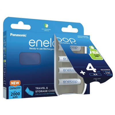 PANASONIC ENELOOP AA 2000mAh 4 szt + CASE-981057