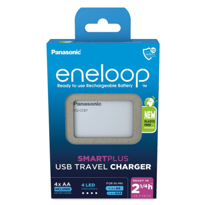 ŁADOWARKA PANASONIC SMARTPLUS USB + 4 x AA ENELOOP 2000 mAh