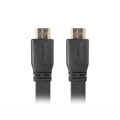 Kabel Lanberg CA-HDMI-21CU-0018-BK (HDMI M - HDMI M; 1,8m; kolor czarny)-1252791