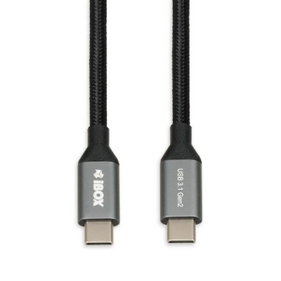 Kabel IBOX IKUMTC31G2 (USB typu C - USB typu C ; 1m; kolor czarny)-1256730