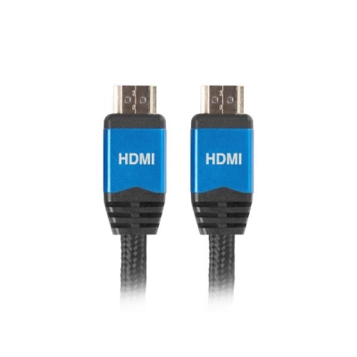 Kabel Lanberg Premium CA-HDMI-20CU-0010-BL (HDMI M - HDMI M; 1m; kolor czarny)-1276696