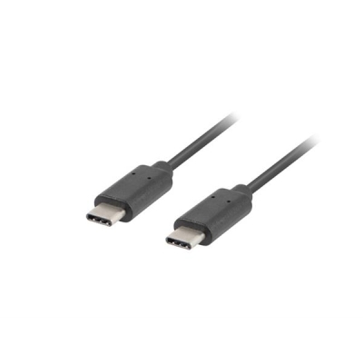 Kabel Lanberg CA-CMCM-10CU-0010-BK (USB typu C - USB typu C ; 1m; kolor czarny)-1314913