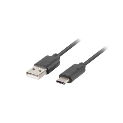 Kabel Lanberg QC 3.0 CA-USBO-20CU-0010-BK (USB 2.0 typu A - USB typu C ; 1m; kolor czarny)-1314933