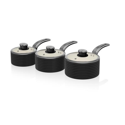 Zestaw garnków z powłoką ceramiczną Swan RETRO SWPS5020BN (20 cm, 28 cm)-1500265