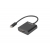 Adapter Lanberg AD-UC-HD-01 (USB typu C M - HDMI F; 0,15m; kolor czarny)-1671668