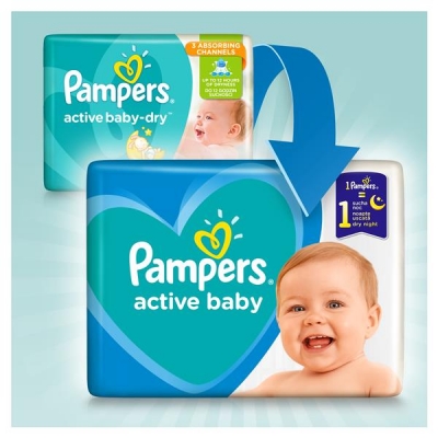 Pampers Zestaw pieluch Active Baby MTH Box 3 (6-10 kg); 208-2060778