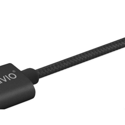 Kabel SAVIO CL-129 (USB typu C - USB 2.0 typu A ; 2m; kolor czarny)-2090319