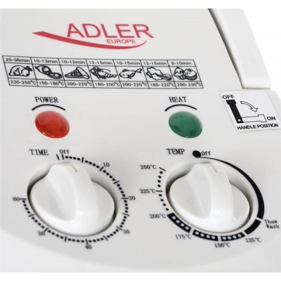 Kombiwar halogenowy Adler AD 6304 (1300W; kolor biały)-2150508