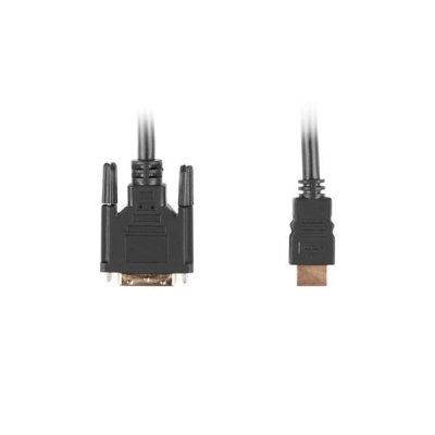 Kabel Lanberg CA-HDDV-10CC-0030-BK (HDMI M - DVI-D (18+1) M; 3m; kolor czarny)-2158072