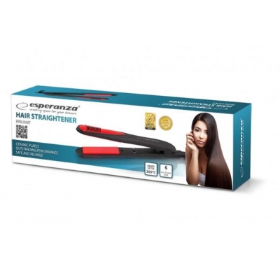 Prostownica do włosów Esperanza Brilliant EBP004 (35W; kolor czarny)-2881820