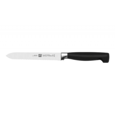 Zestaw noży ZWILLING Four Star 35068-002-0 (Blok do noży, Nożyce x 1, Nóż do warzyw i owoców (10 cm), Nóż do wędlin (16 cm), Nóż szefa kuchni (20 cm), Nóż uniwersalny (13 cm), Ostrzałka do ostrza)-2883839