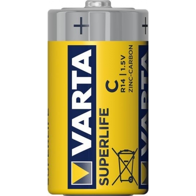 Zestaw baterii cynkowo-węglowe VARTA Superlife R14 C (Zn-C; x 2)-2890088