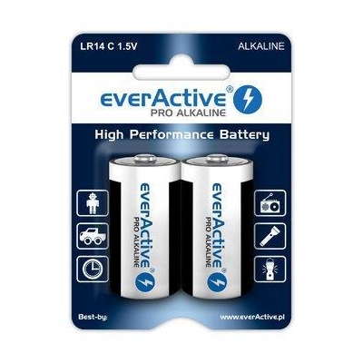 Zestaw baterii alkaliczne everActive EVLR14-PRO (x 2)-2890172