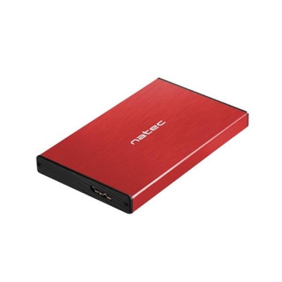 Obudowa NATEC Rhino Go NKZ-1279 (2.5"; USB 3.0; Aluminium; kolor czerwony)-2894765