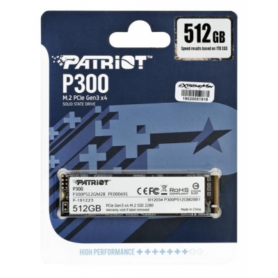 SSD Patriot P300 M.2 PCI-Ex4 NVMe 512GB 1,7GB/s-2895440