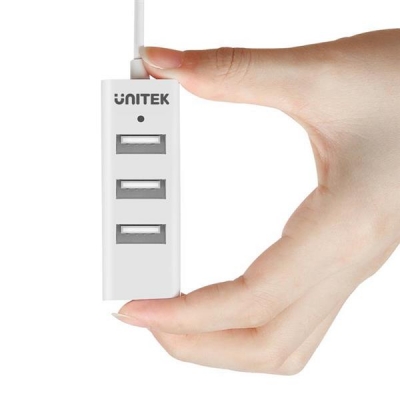 UNITEK HUB 4X USB 2.0 - BIAŁY, Y-2146-2904892