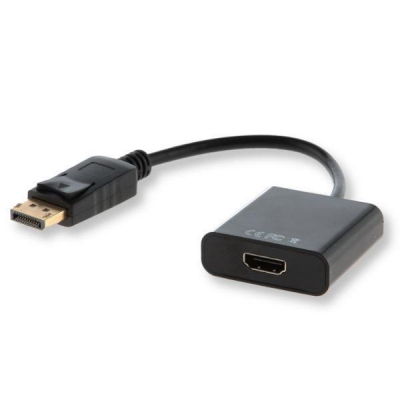 Adapter SAVIO cl-55 (HDMI F - DisplayPort M; 0,10m; kolor czarny)-2904933
