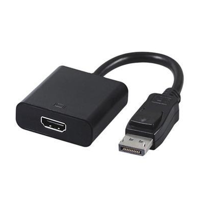Adapter GEMBIRD A-DPM-HDMIF-002 (DisplayPort M - HDMI F; 0,10m; kolor czarny)-2904941