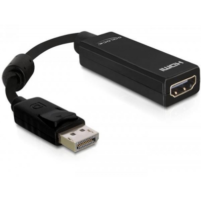 Adapter DELOCK 61849 (DisplayPort M - HDMI F; 0,20m; kolor czarny)-2905142