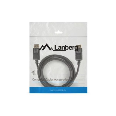 Kabel Lanberg  CA-DPDP-10CC-0018-BK (DisplayPort Męski - DisplayPort Męski; 1,8m; czarny)-2905235