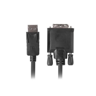 Kabel Lanberg CA-DPDV-10CU-0030-BK (DisplayPort M - DVI-D M; 3m; kolor czarny)-2905292