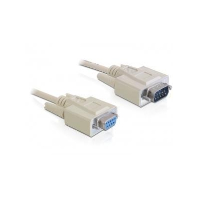 Kabel DELOCK 84064 (RS-232 M - Sub-D9 F; 2m; kolor szary)-2905714