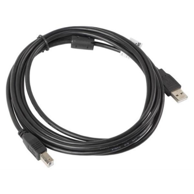 Kabel Lanberg CA-USBA-11CC-0030-BK (USB 2.0 typu A M - USB 2.0 typu B M; 3m; kolor czarny)-2905813