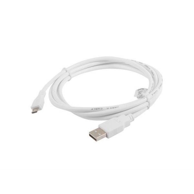 Kabel Lanberg CA-USBM-10CC-0018-W (USB 2.0 M - Micro USB M; 1,8m; kolor biały)-2905815