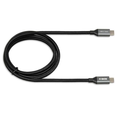 Kabel IBOX IKUMTC31G2 (USB typu C - USB typu C ; 1m; kolor czarny)-2905857