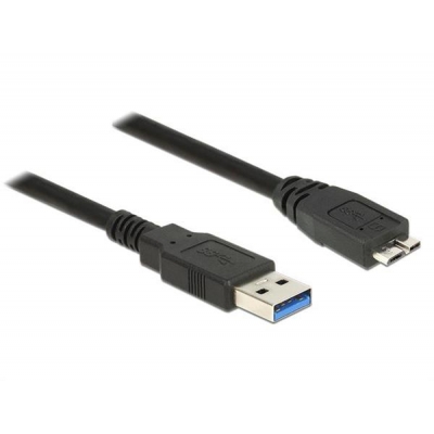 Kabel DELOCK 85071 (USB 3.0 M - Micro USB typu B M; 0,50m; kolor czarny)-2906092