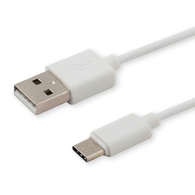 Kabel SAVIO CL-125 (USB typu C - USB 2.0 typu A ; 1m; kolor biały)-2906251