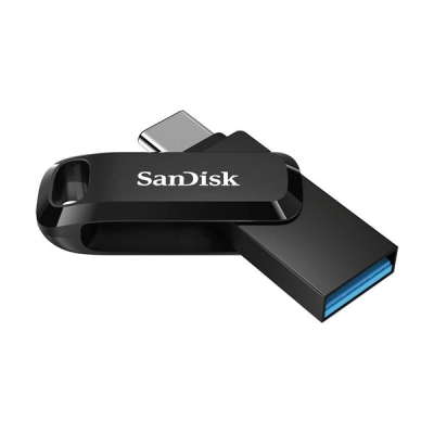 Pendrive SanDisk Ultra Dual GO SDDDC3-128G-G46 (128GB; USB 3.0, USB-C; kolor czarny)-2943469