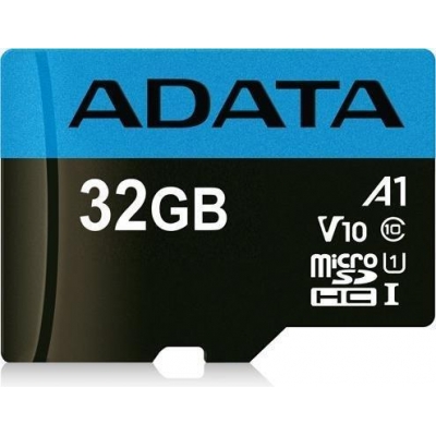 Karta pamięci z adapterem ADATA Premier AUSDH32GUICL10A1-RA1 (32GB; Class 10, V10; + adapter)-2944014