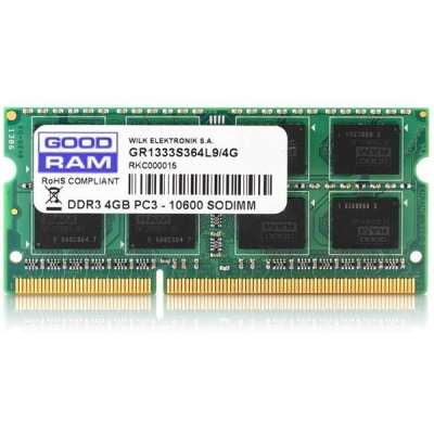 Pamięć GoodRam GR1600S364L11S/4G (DDR3 SO-DIMM; 1 x 4 GB; 1600 MHz; CL11)-2944099