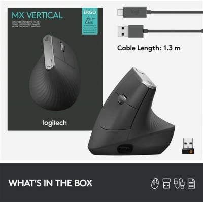 Mysz Logitech MX 910-005448 (optyczna; 4000 DPI; kolor czarny)-2946220