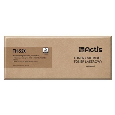 Toner ACTIS TH-55X (zamiennik HP 55X CE255X, Canon CRG-724H; Standard; 12500 stron; czarny)-2960965