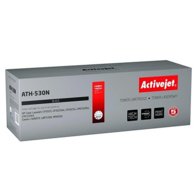 Toner Activejet ATH-530N (zamiennik HP 304A CC530A, Canon CRG-718B; Supreme; 3800 stron; czarny)-2961049