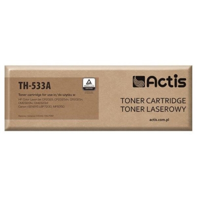 Toner ACTIS TH-533A (zamiennik HP 304A CC533A, Canon CRG-718M; Standard; 3000 stron; czerwony)-2961078