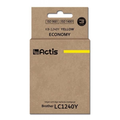 Tusz ACTIS KB-1240Y (zamiennik Brother LC1240Y/LC1220Y; Standard; 19 ml; żółty)-2961934