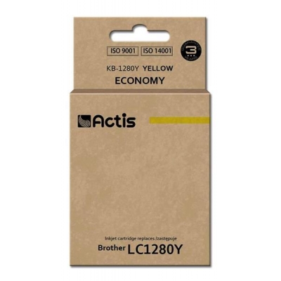 Tusz ACTIS KB-1280Y (zamiennik Brother LC1280Y; Standard; 19 ml; żółty)-2961954