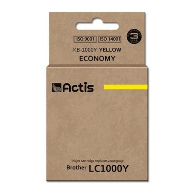 Tusz ACTIS KB-1000Y (zamiennik Brother LC1000Y/LC970Y; Standard; 36 ml; żółty)-2961956