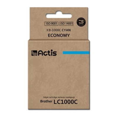 Tusz ACTIS KB-1000C (zamiennik Brother LC1000C/LC970C; Standard; 36 ml; niebieski)-2962045