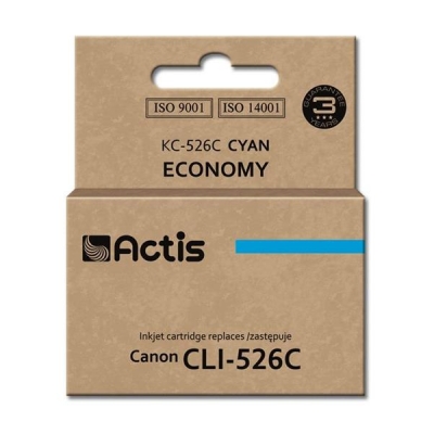 Tusz ACTIS KC-526C (zamiennik Canon CLI-526C; Standard; 10 ml; niebieski)-2962075