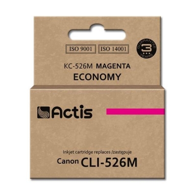 Tusz ACTIS KC-526M (zamiennik Canon CLI-526M; Standard; 10 ml; czerwony)-2962076